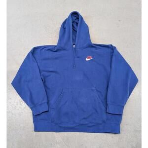 Y2K Nike Essential Swoosh Blue Hoodie